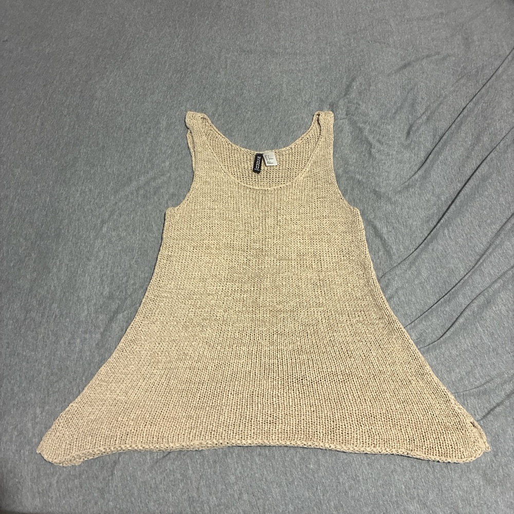 H&M Beige Knit Tank Top